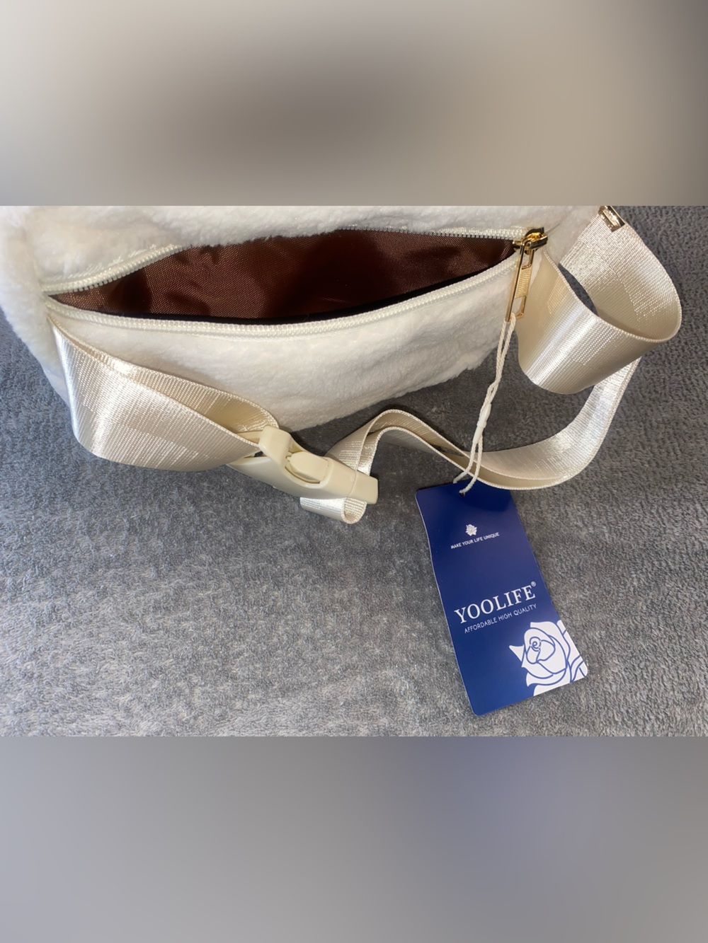 Sherpa Initial “L” Belt Bag Fanny Pack / crossbody NWT - Picture 10 of 13